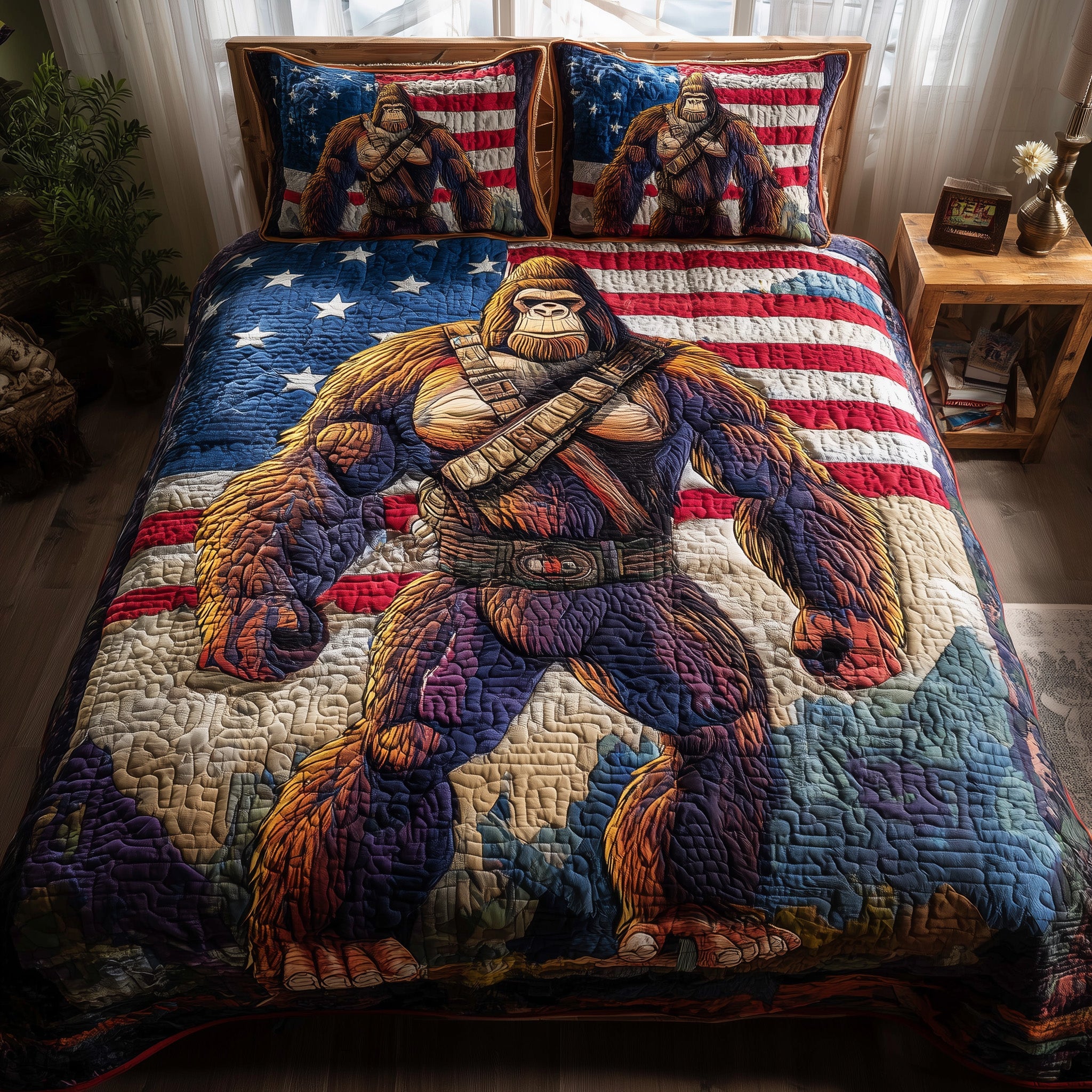 Bigfoot Quilted Bedding Set Breathable