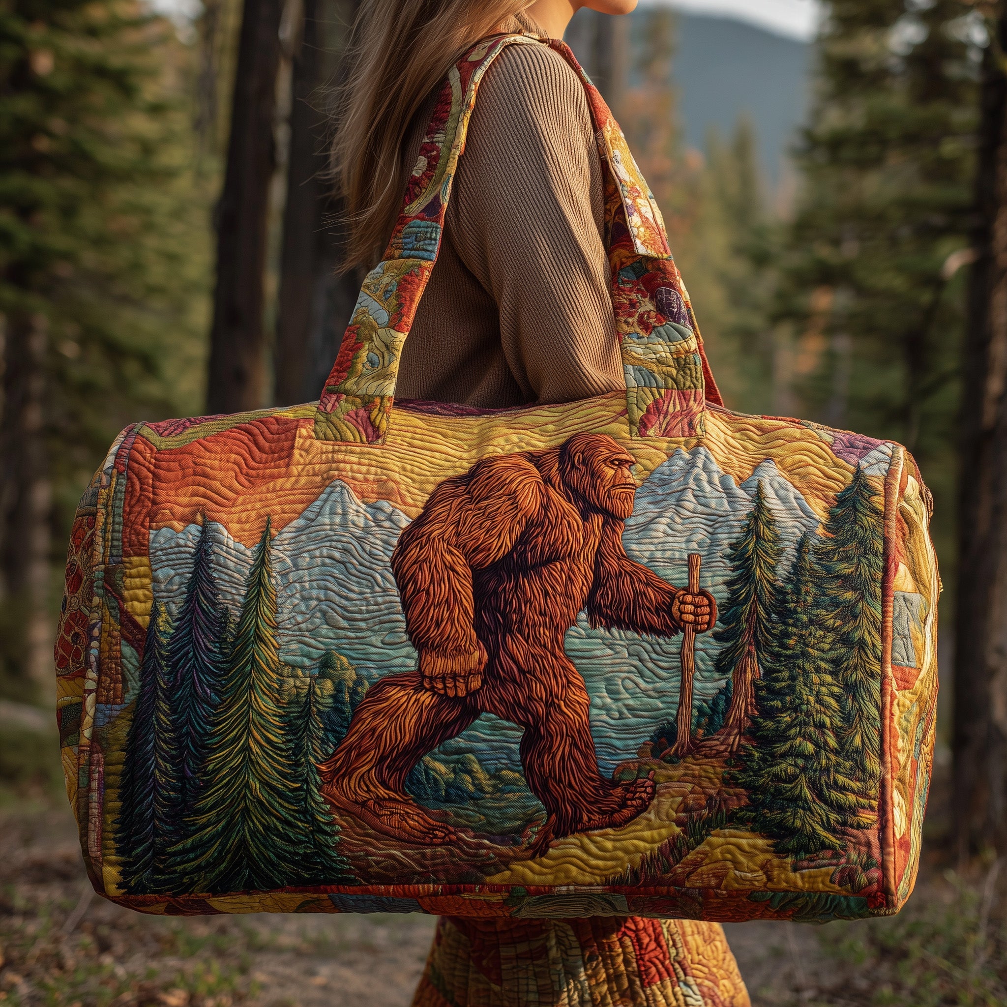 Bigfoot Quilted Duffle Bag Easter Gift Idea