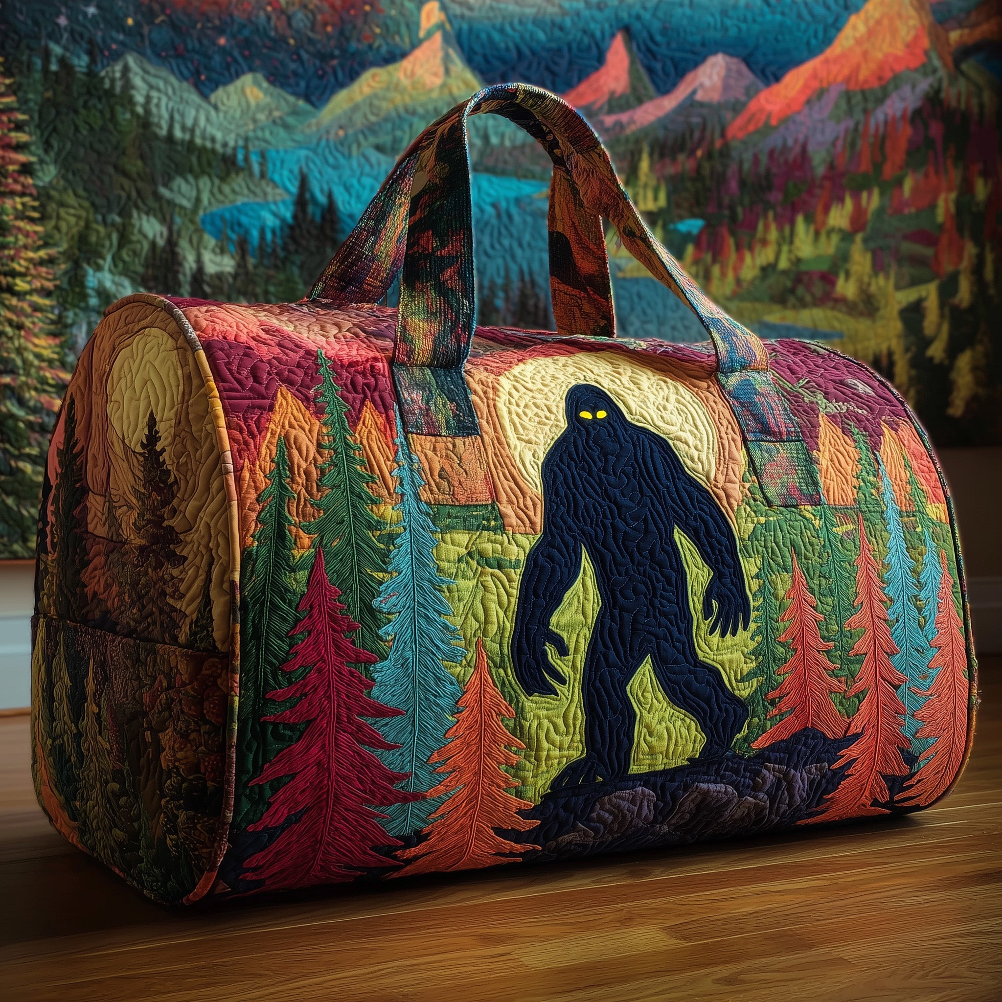 Bigfoot Quilted Duffle Bag Independence Day Gift Idea