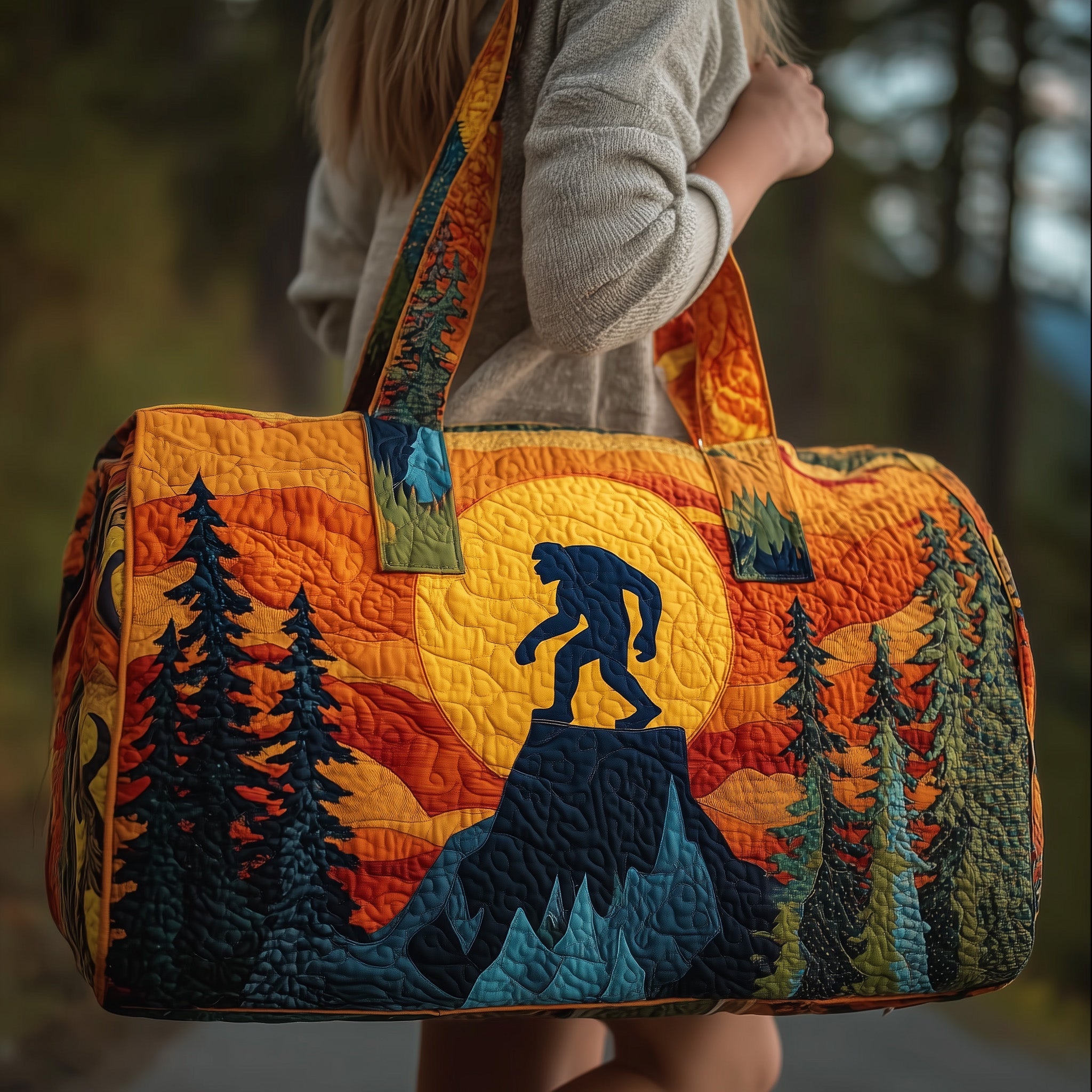 Bigfoot Quilted Duffle Bag Summer Vacation Essential