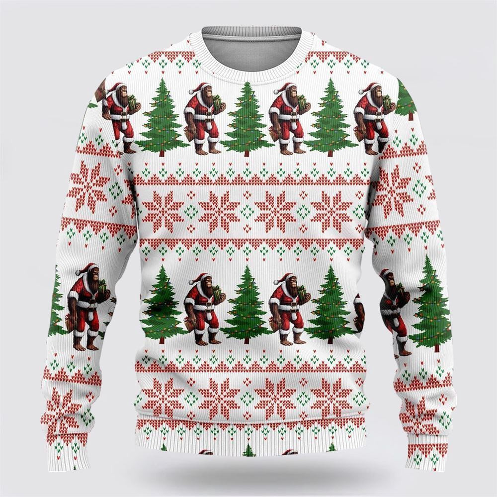 Bigfoot Santa Gift Ugly Christmas Sweater Ugly Christmas Sweatshirt Christmas Gift