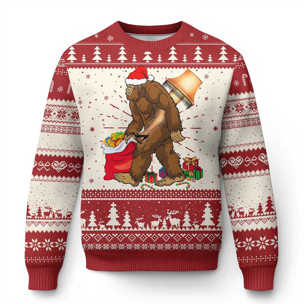 Bigfoot Xmas Ugly Christmas Sweater Xmas Movie Sasquatch Lovers Gifts For Xmas Holiday