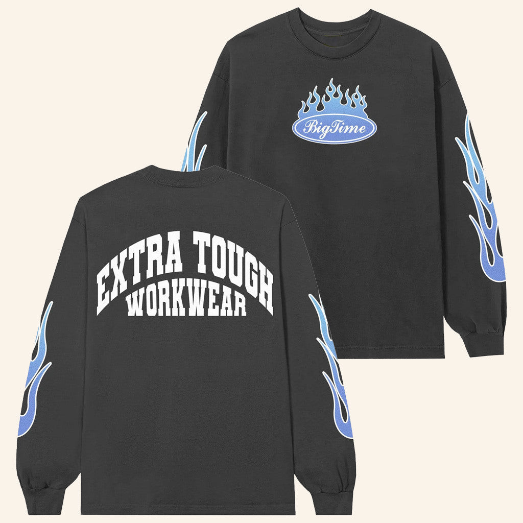 Bigtime Merch Bigtime Blue Flame Long Sleeve Shirt Best Gifts For Friends Bigtime Merch Bigtime Blue Flame Long Sleeve Shirt Best Gifts For Friends