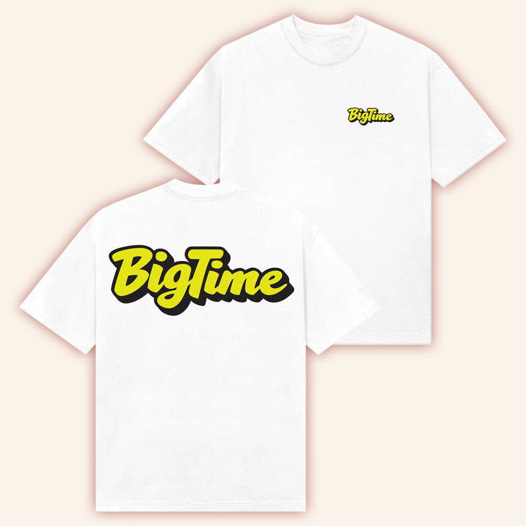Bigtime Merch Bigtime Logo White T-Shirt Gifts For Boyfriend