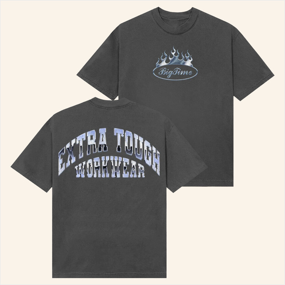 Bigtime Merch Extra Tough Chrome T-Shirt Present For Husband Birthday Gifts For Fans