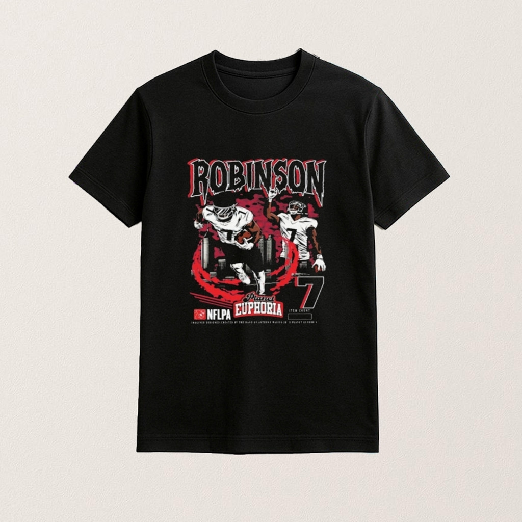 Bijan Robinson NFLPA Planet Euphoria T-Shirt Atlanta Football Merch Gifts For Dad