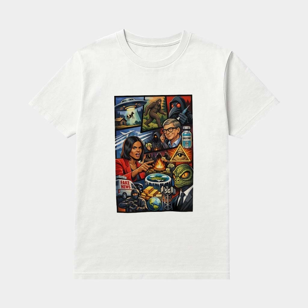 Bill Gates Conspiracy Eye Of Providence Bigfoot Alien Fake News Vaccine Graphic Shirt Gifts