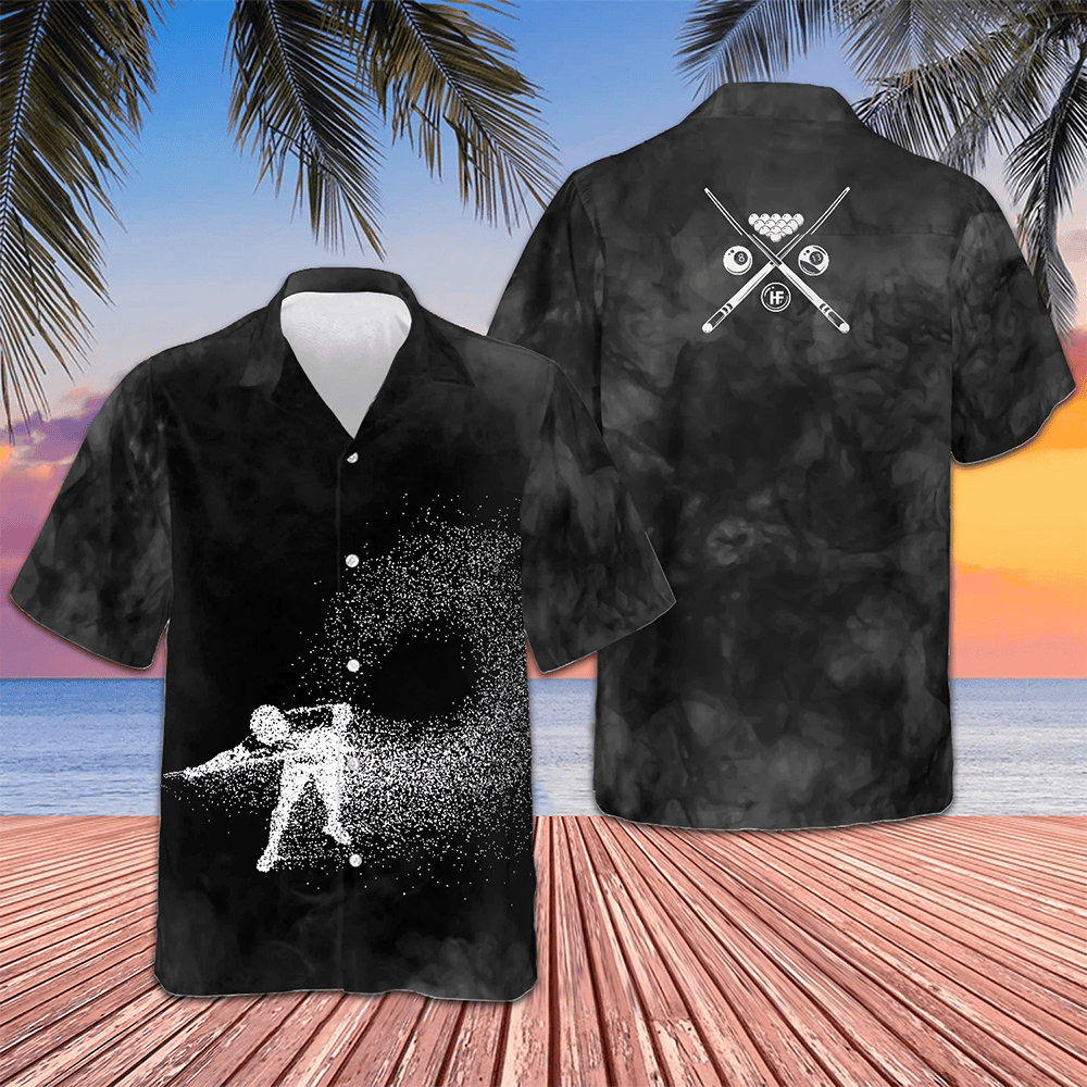 Billiards On Smoke Background Hawaiian Shirt Summer Beach Shirts Gifts For Pool Players Billiards On Smoke Background Hawaiian Shirt Summer Beach Shirts Gifts For Pool Players