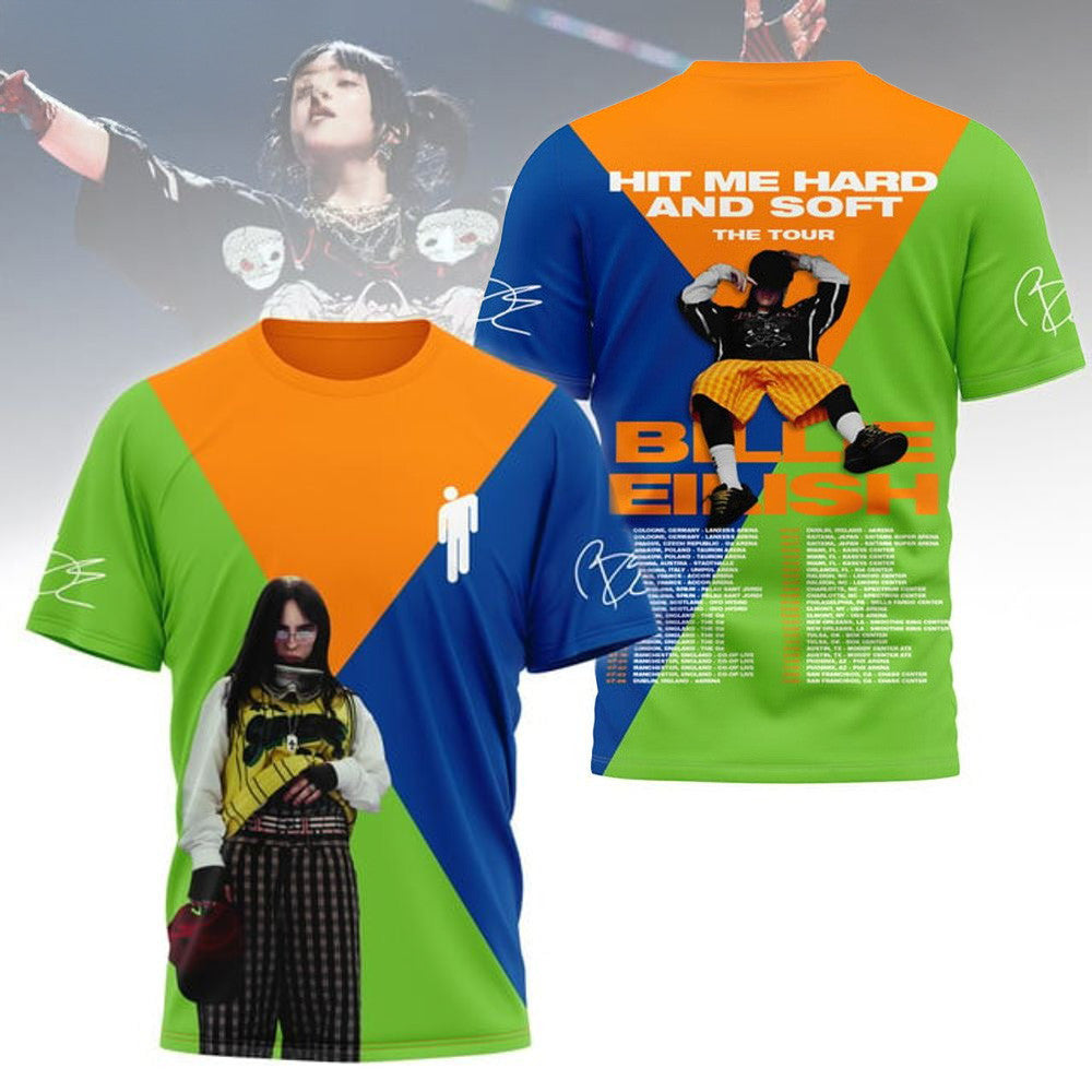 Billie Eilish Hit Me Hard And Soft The Tour 2025 Shirt Unique Father's Day Gifts