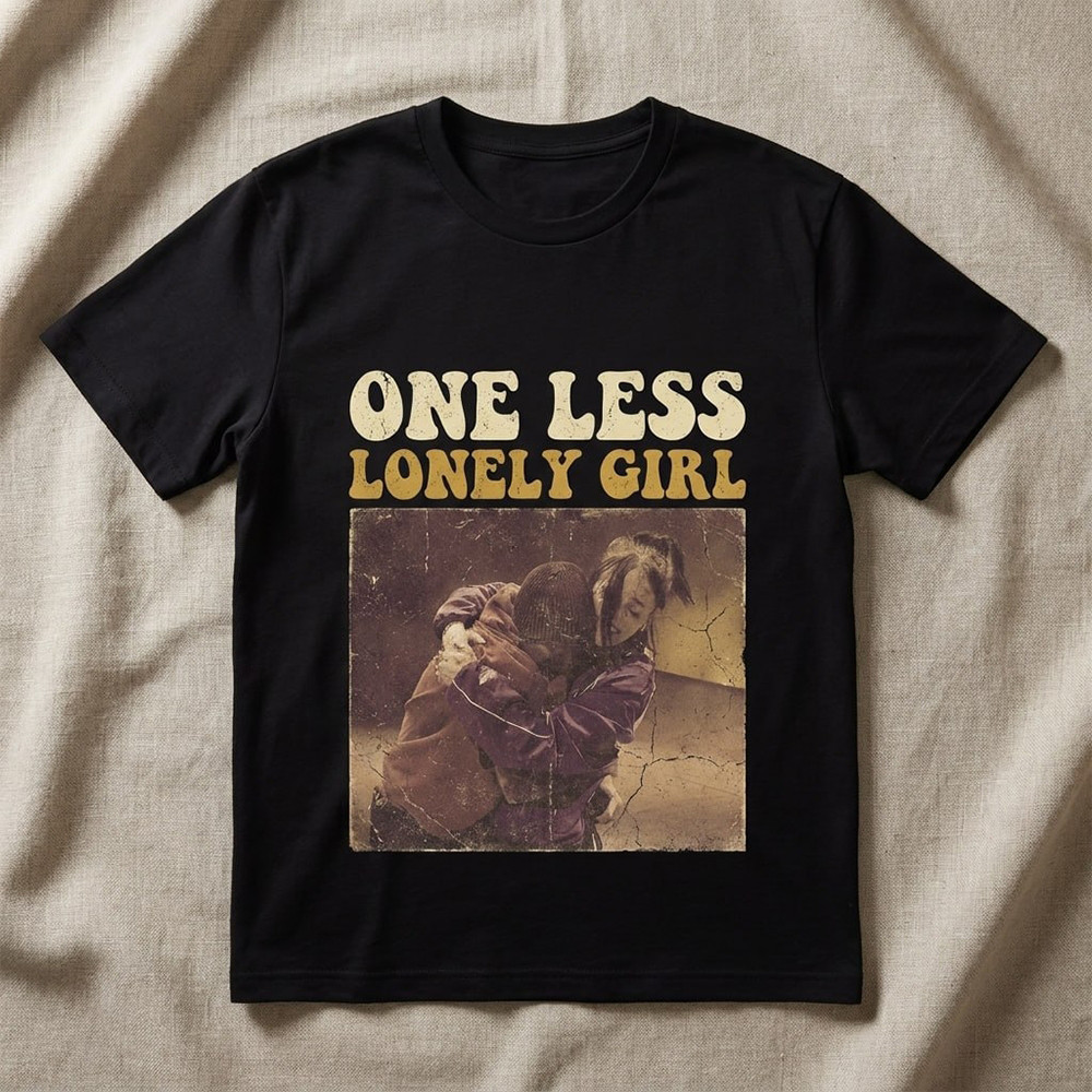 Billie Eilish Justin Bieber One Less Lonely Girl T-Shirt 2026 Coachella Clothes Best Fans Gift