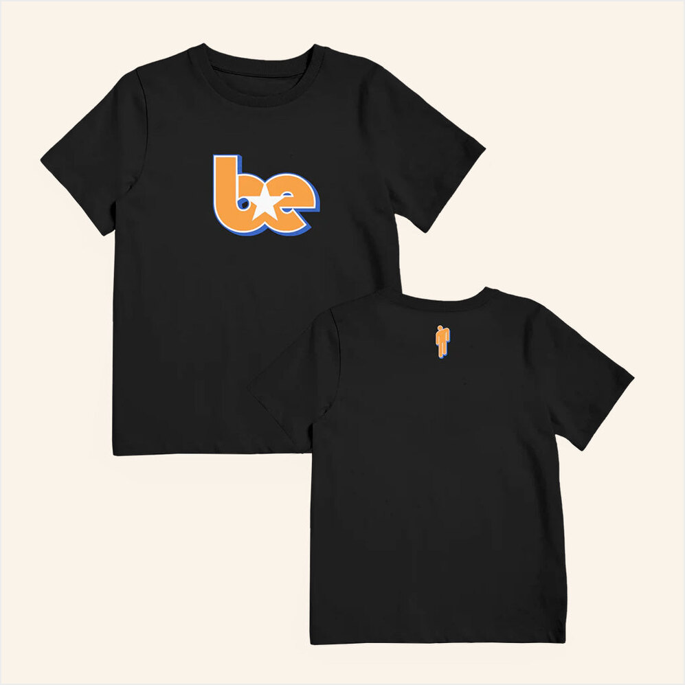 Billie Eilish Merch Be Star Black T-Shirt Birthday Gifts For Besties Gifts For Brother