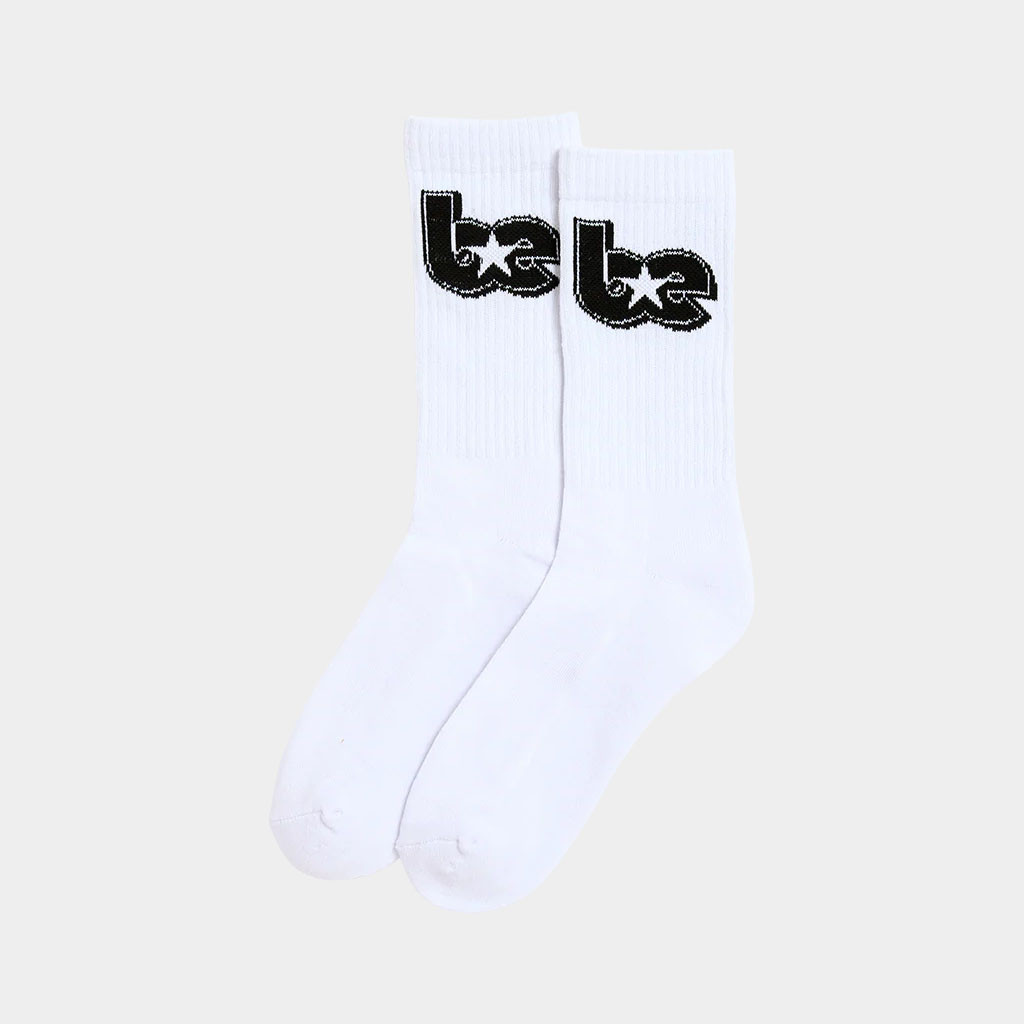 Billie Eilish Merch BE Star White Socks Gift Ideas For Music Lovers