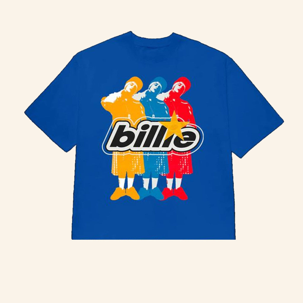 Billie Eilish Merch Billie Repeat Blue T-Shirt Gifts For Besties Billie Eilish Merch Billie Repeat Blue T-Shirt Gifts For Besties