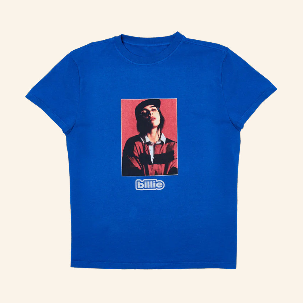 Billie Eilish Merch Blue Billie Photo Baby Tee Gifts For Wife Billie Eilish Merch Blue Billie Photo Baby Tee Gifts For Wife