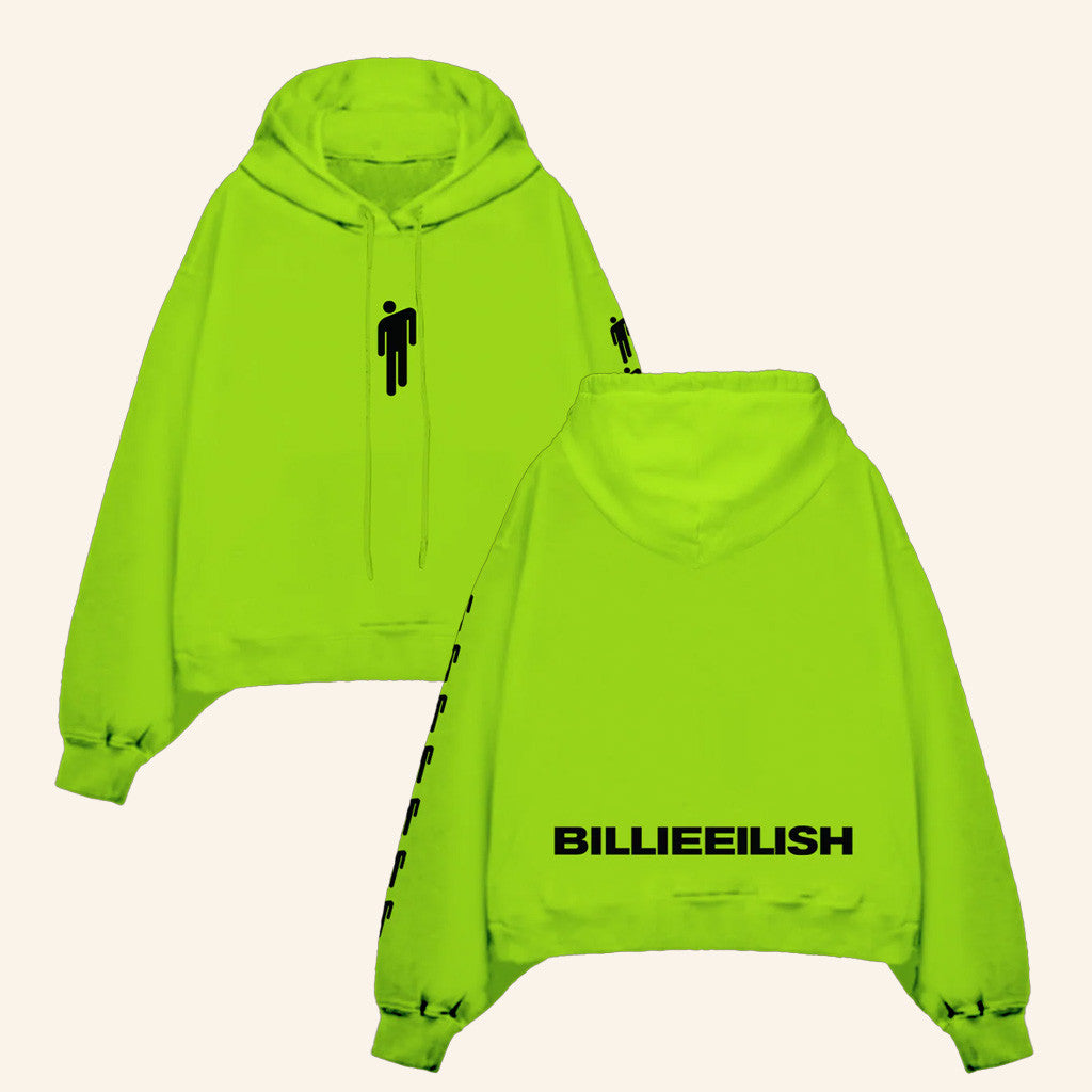 Billie Eilish Merch Hanging Blohsh Green Hoodie Friends Gifts