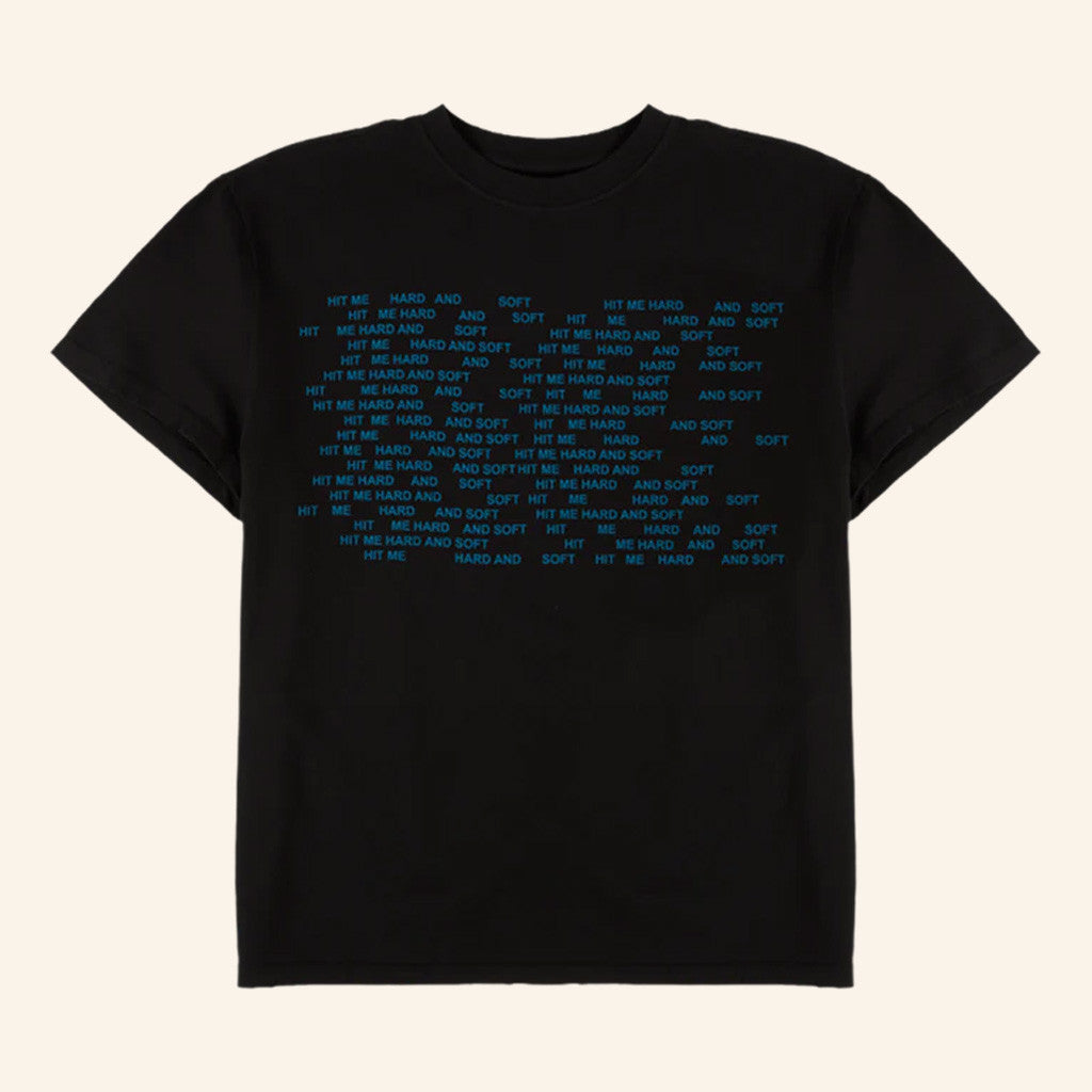 Billie Eilish Merch Hit Me Hard And Soft Black T-Shirt Gifts For Dudes
