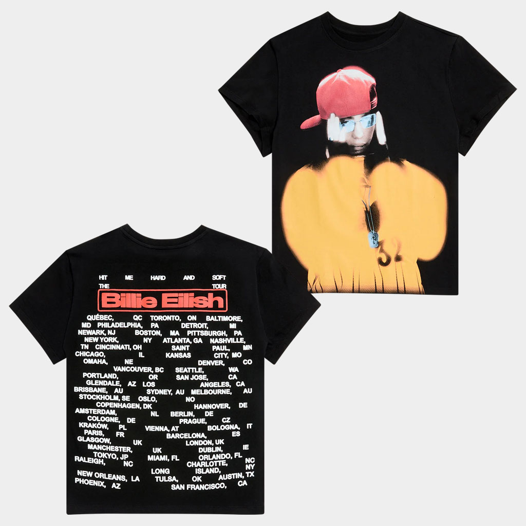 Billie Eilish Merch Hit Me Hard And Soft The Tour T-Shirt Black Gifts For Music Fans Billie Eilish Merch Hit Me Hard And Soft The Tour T-Shirt Black Gifts For Music Fans