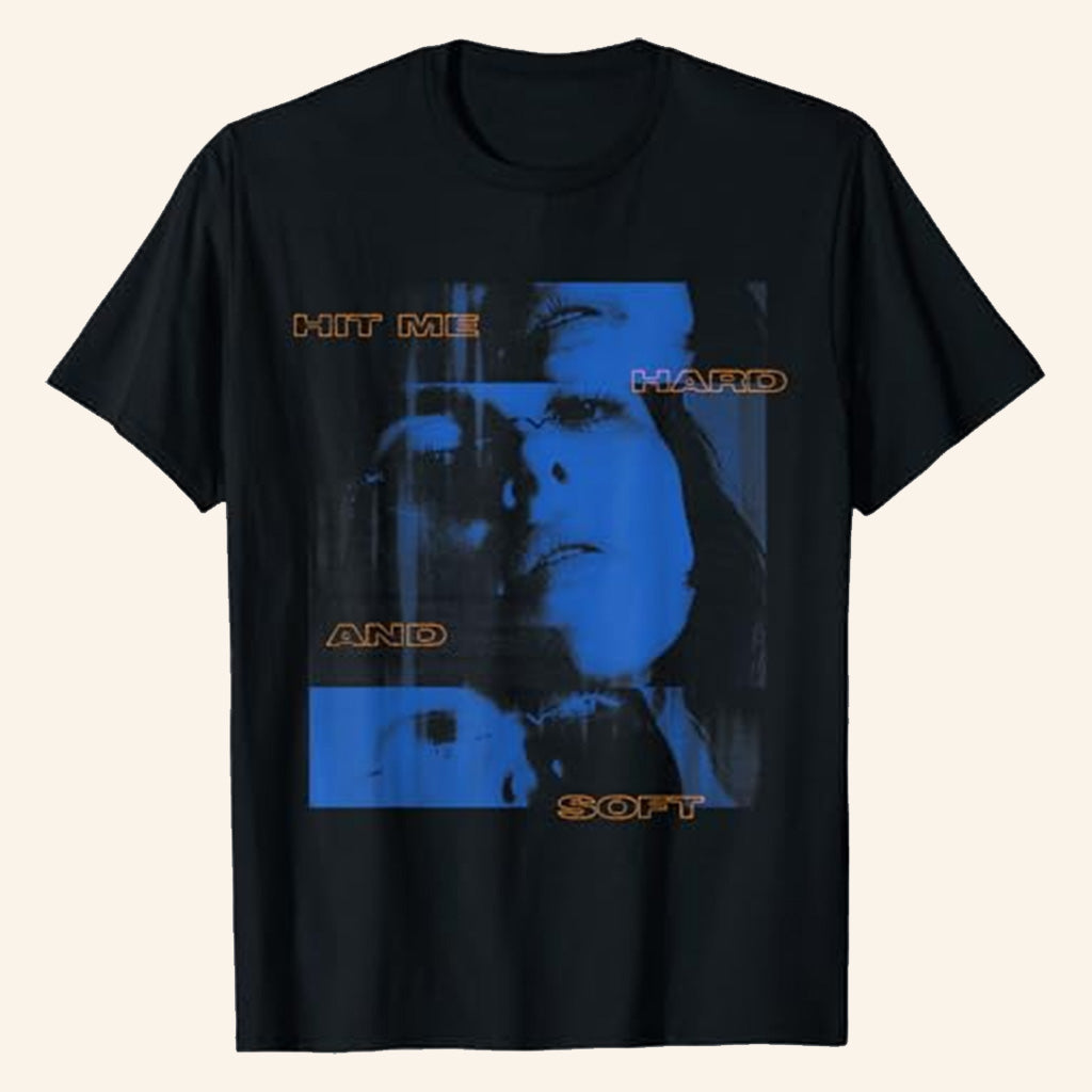 Billie Eilish Merch Hit Me Hard And Soft Tour 2025 Blue Photo T-Shirt Gifts For Music Lovers Billie Eilish Merch Hit Me Hard And Soft Tour 2025 Blue Photo T-Shirt Gifts For Music Lovers