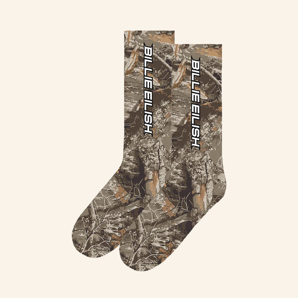 Billie Eilish Merch Hit Me Hard And Soft Tour 2025 Camo Socks Gifts For Fans Billie Eilish Merch Hit Me Hard And Soft Tour 2025 Camo Socks Gifts For Fans