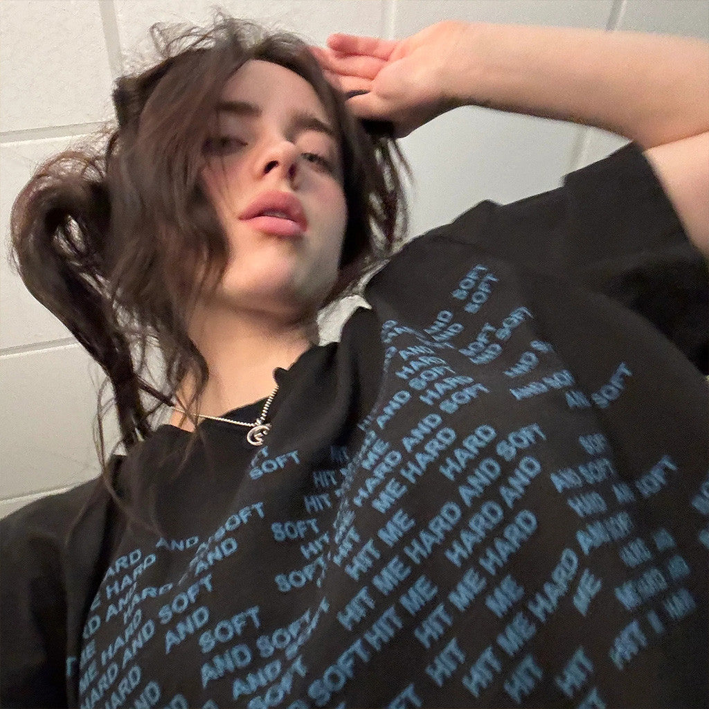 Billie Eilish Merch Hit Me Hard And Soft Tour 2025 Repeat T-Shirt Gifts For Girlfriend