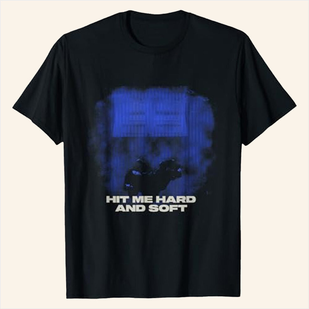 Billie Eilish Merch Hit Me Hard And Soft Tour 2025 Shirt Blue Photo T-Shirt Gifts For Wife