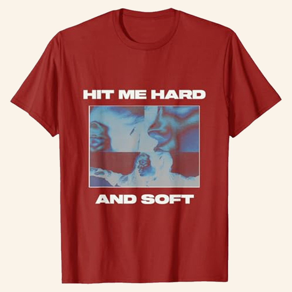 Billie Eilish Merch Hit Me Hard And Soft Tour 2025 Shirt Inverted Red T-Shirt Fans Gifts Billie Eilish Merch Hit Me Hard And Soft Tour 2025 Shirt Inverted Red T-Shirt Fans Gifts