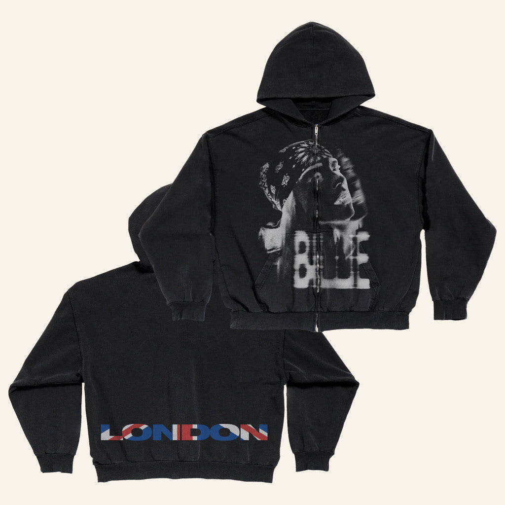 Billie Eilish Merch London Flag Zip Hoodie Presents For Friends Billie Eilish Merch London Flag Zip Hoodie Presents For Friends