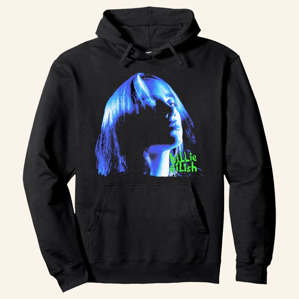 Billie Eilish Merch Portrait Hoodie Gifts For Music Enthusiasts Billie Eilish Merch Portrait Hoodie Gifts For Music Enthusiasts