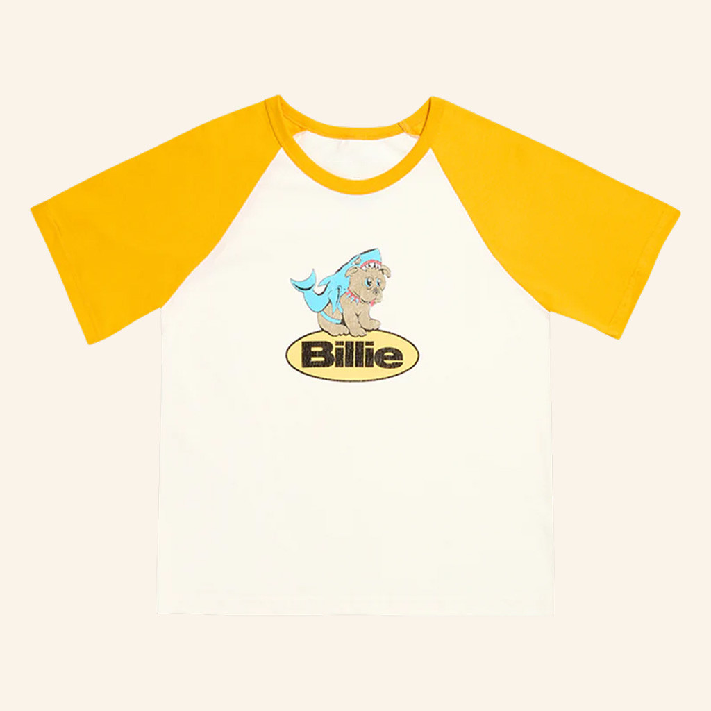 Billie Eilish Merch Shark Raglan T-Shirt Birthday Gift For Girlfriend