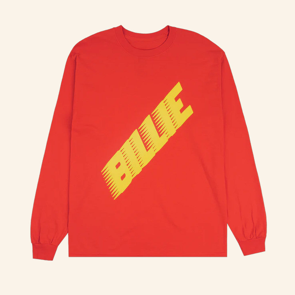 Billie Eilish Merch Yellow Racer Logo Long Sleeve T-Shirt Gift For Best Friends Billie Eilish Merch Yellow Racer Logo Long Sleeve T-Shirt Gift For Best Friends