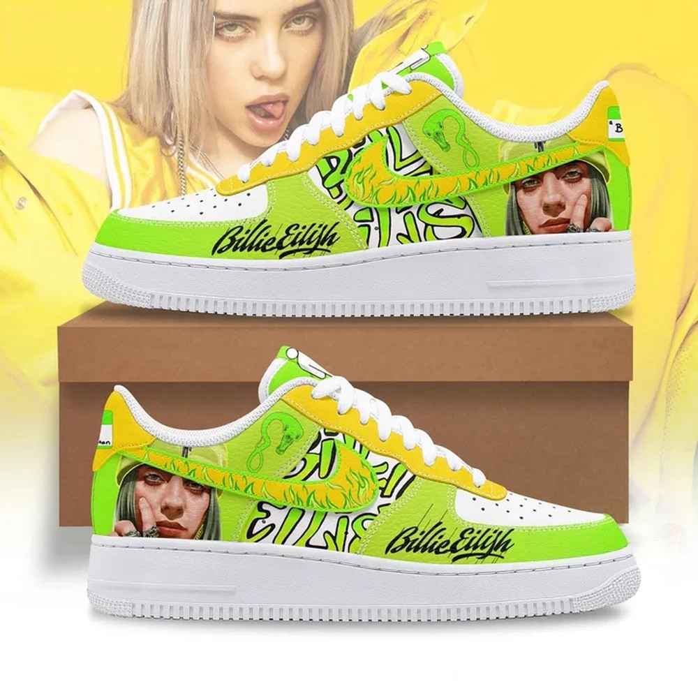 Billie Eilish Music Graphics Air Force 1 Shoes Sneaker Cool Gifts For Music Lovers