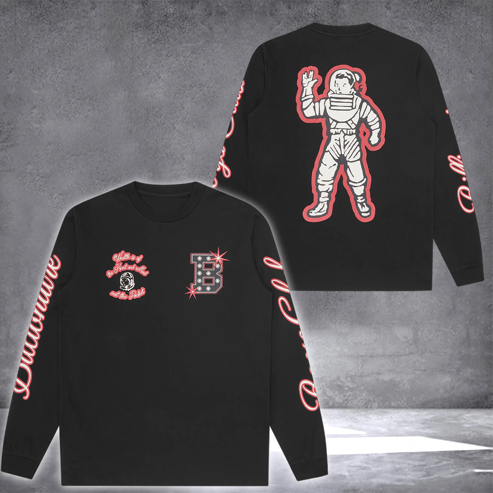 Billionaire Boys Club Merch Long Sleeve Shirt Astronaut Multi Graphic Apparel Gifts