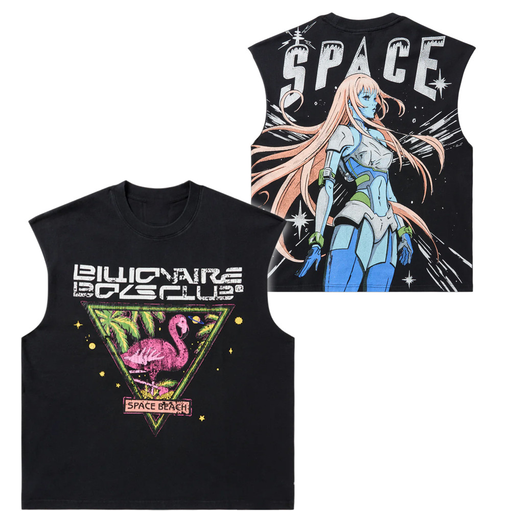 Billionaire Boys Club Merch Tank Top Flamingo Space Beach Billionaire Boys Club Clothing