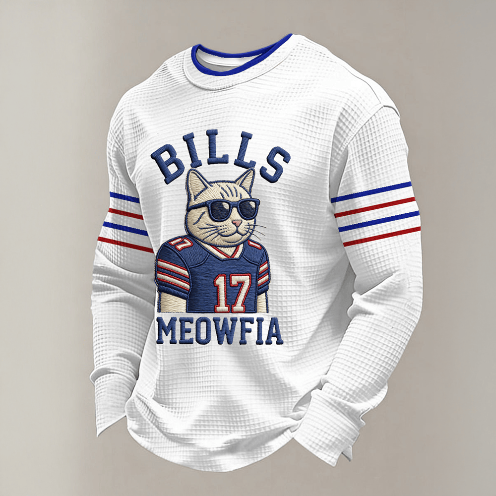 Bills Meowfia Football Long Sleeve Shirt Game Day Football Mech Buffalo Bills Lover Gifts