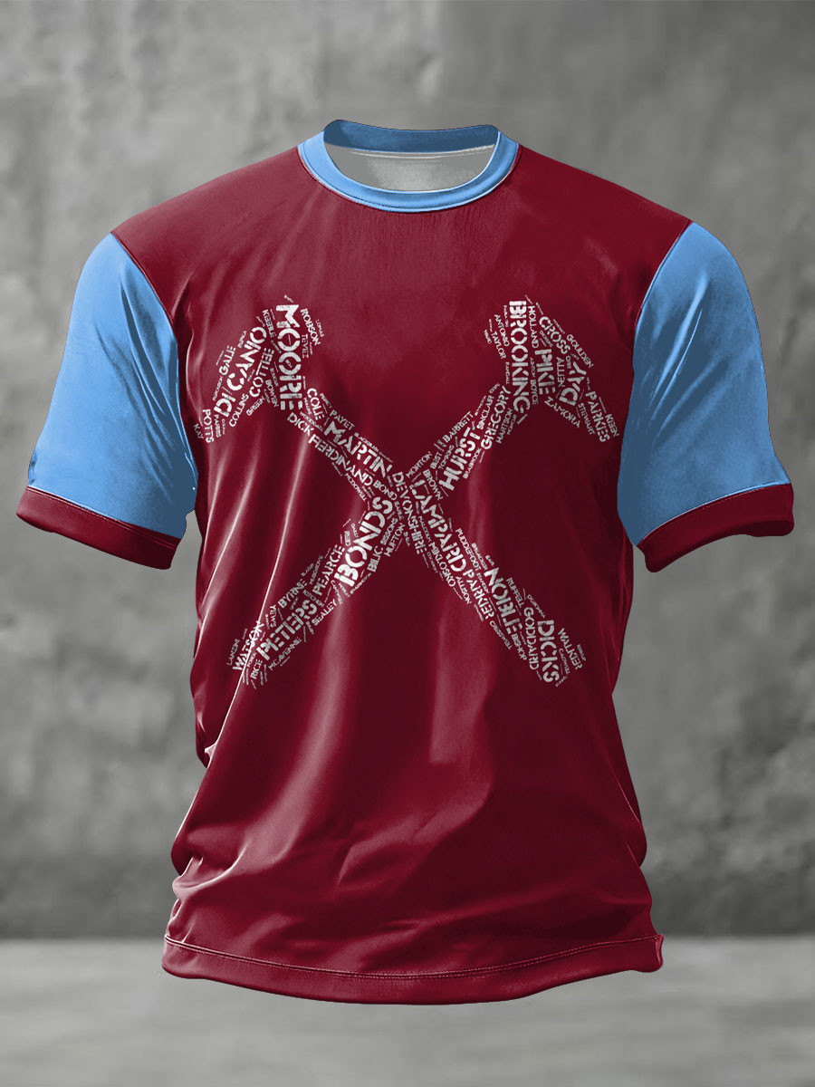Billy Bonds Merch T-Shirt Crossed Harmer Billy Bonds Number 4 Shirt Football Player Gifts
