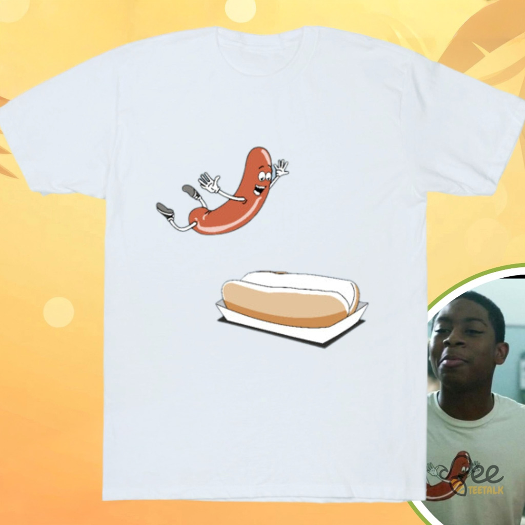Billy Cranston Urban Outfitters Happy Hot Dog T-Shirt Replica In Power Rangers Funny Tees