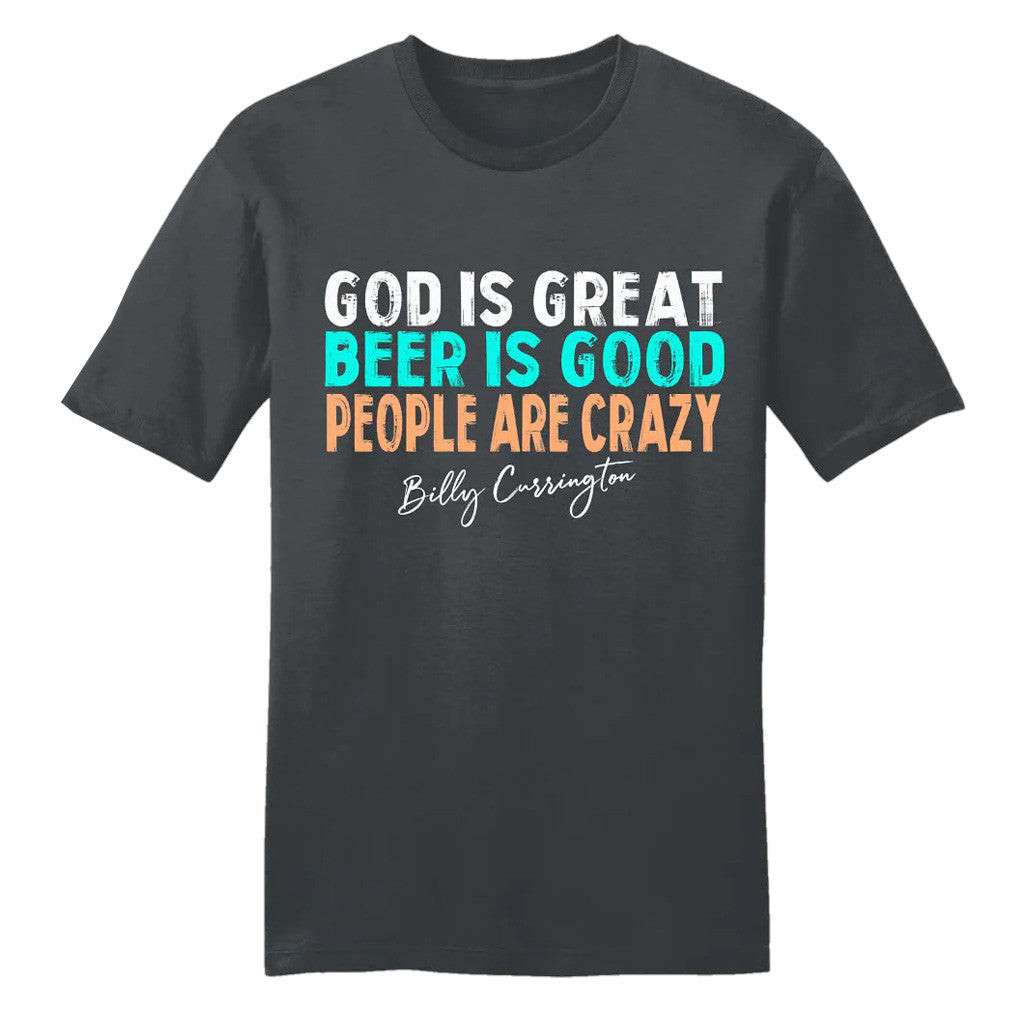 Billy Currington Merch Tour 2025 Billy Currington Charcoal God Is Great T-Shirt Gifts For Fans Billy Currington Merch Tour 2025 Billy Currington Charcoal God Is Great T-Shirt Gifts For Fans