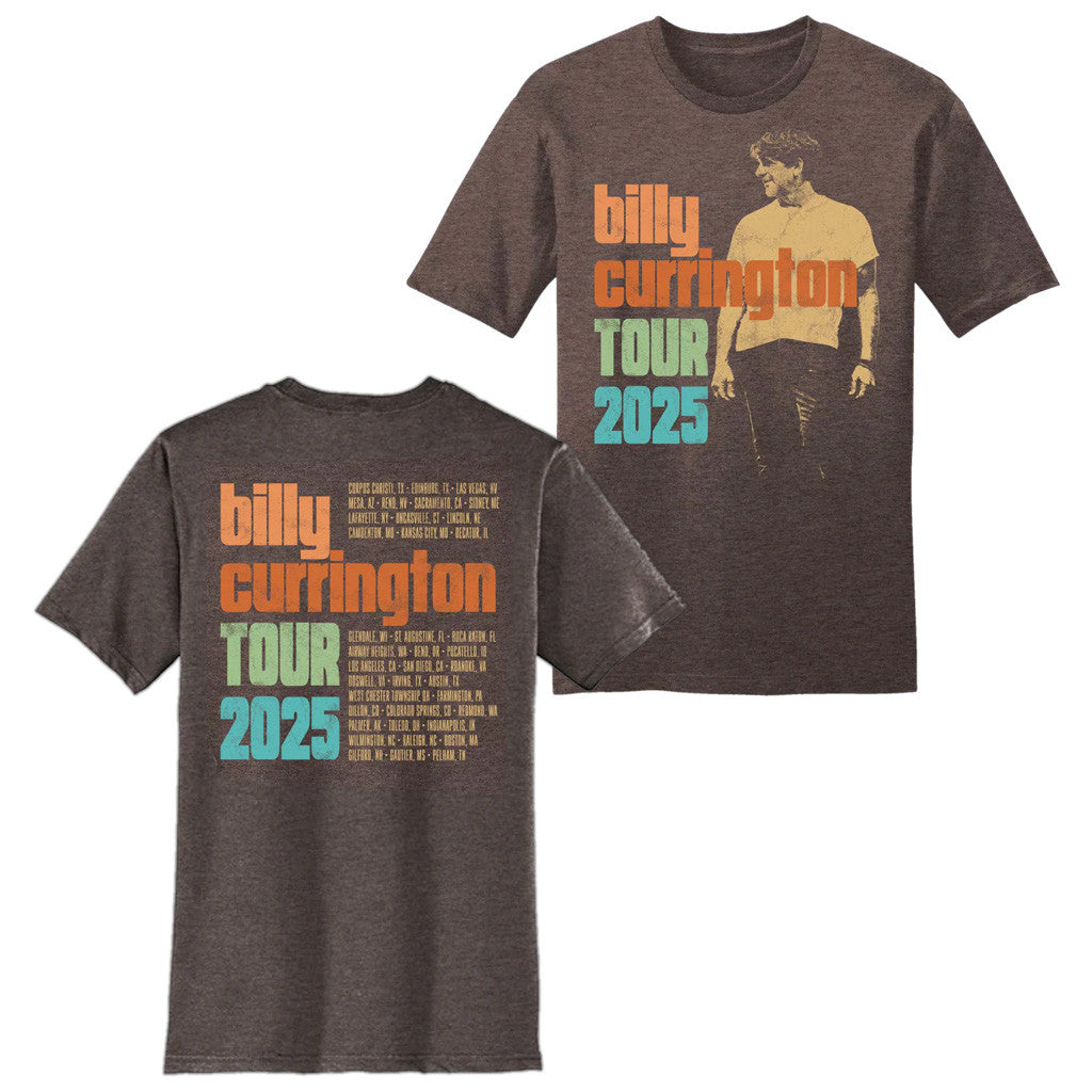 Billy Currington Merch Tour 2025 Billy Currington Heather Brown Tour T-Shirt Dad Gifts Billy Currington Merch Tour 2025 Billy Currington Heather Brown Tour T-Shirt Dad Gifts