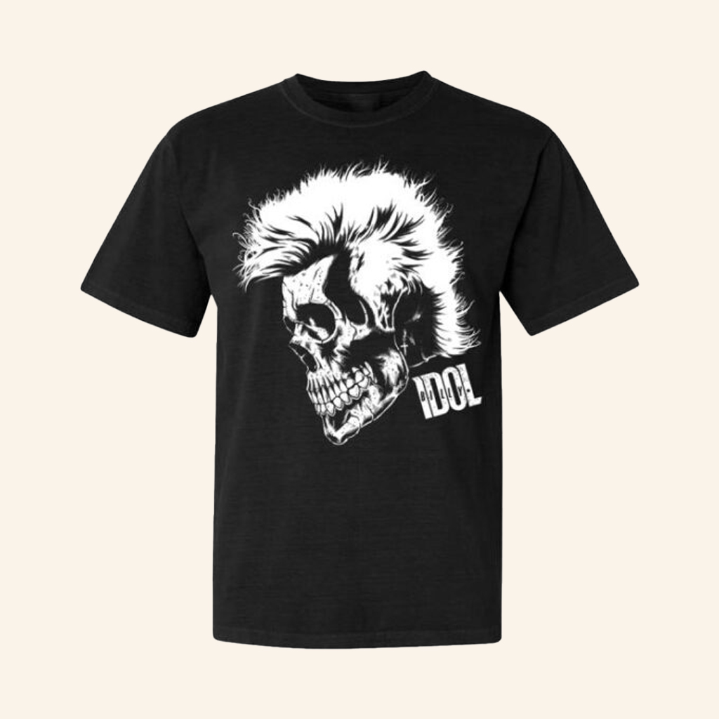 Billy Idol Merch Billy Skull Black T-Shirt Music Gift Ideas For Guys Billy Idol Merch Billy Skull Black T-Shirt Music Gift Ideas For Guys