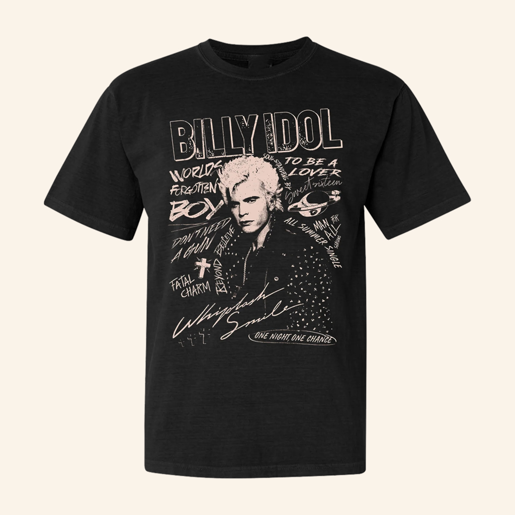 Billy Idol Merch Whiplash Smile Punk T-Shirt Christmas Ideas For Husband Billy Idol Merch Whiplash Smile Punk T-Shirt Christmas Ideas For Husband