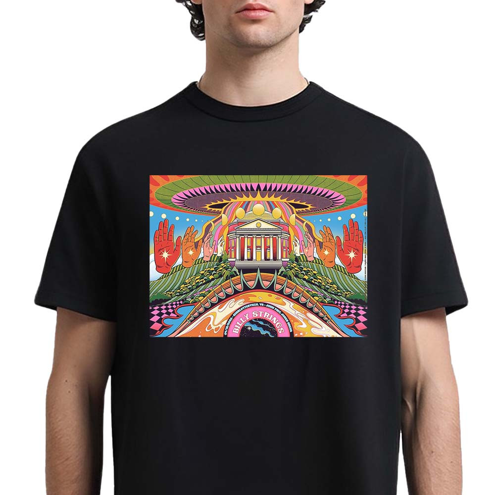 Billy Strings Charlottesville 2026 Gig Poster T-Shirt Billy Strings Spring Tour 2026 Apparel