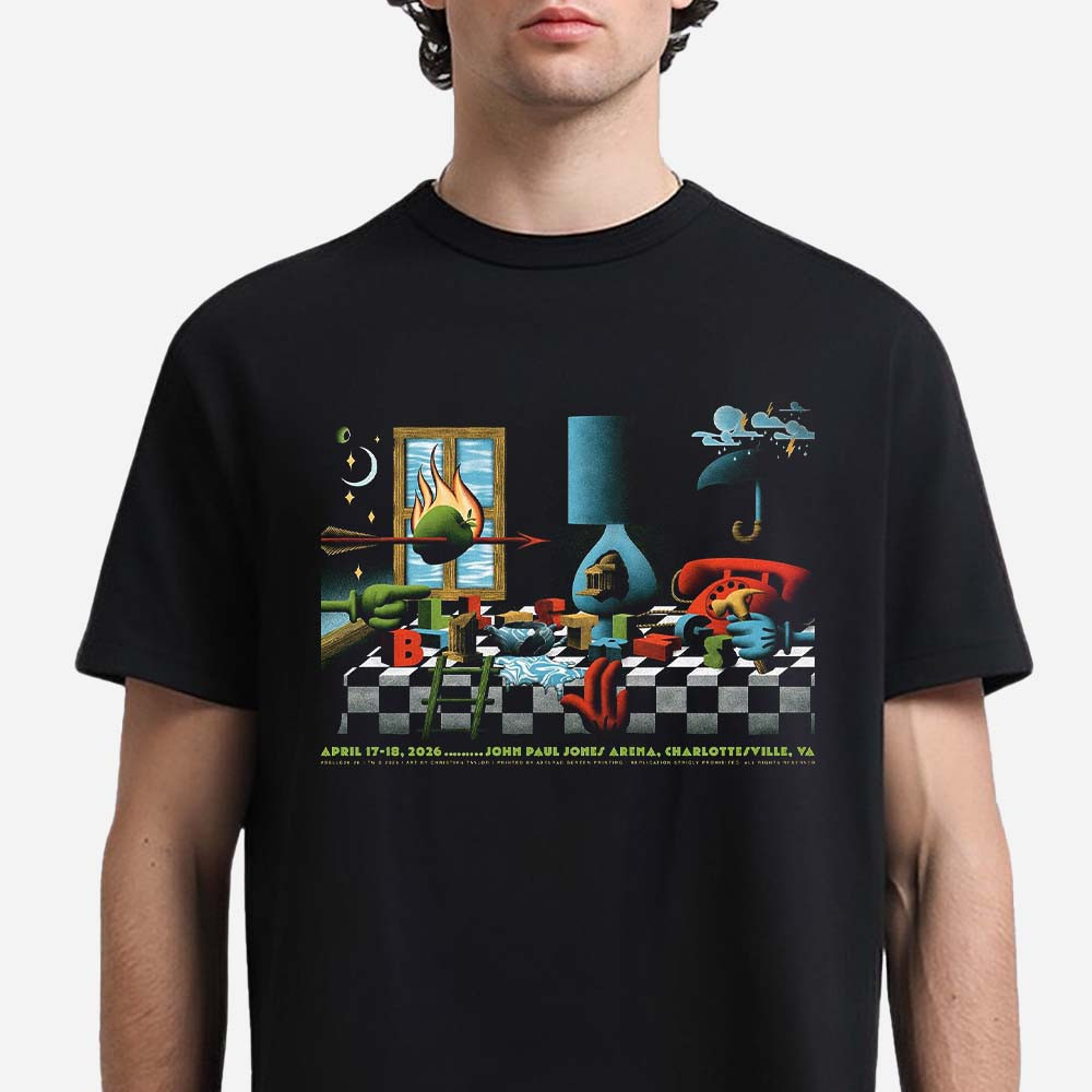 Billy Strings Charlottesville Virginia 2026 Dual Night Poster T-Shirt Billy Strings Clothes Gift For Fans