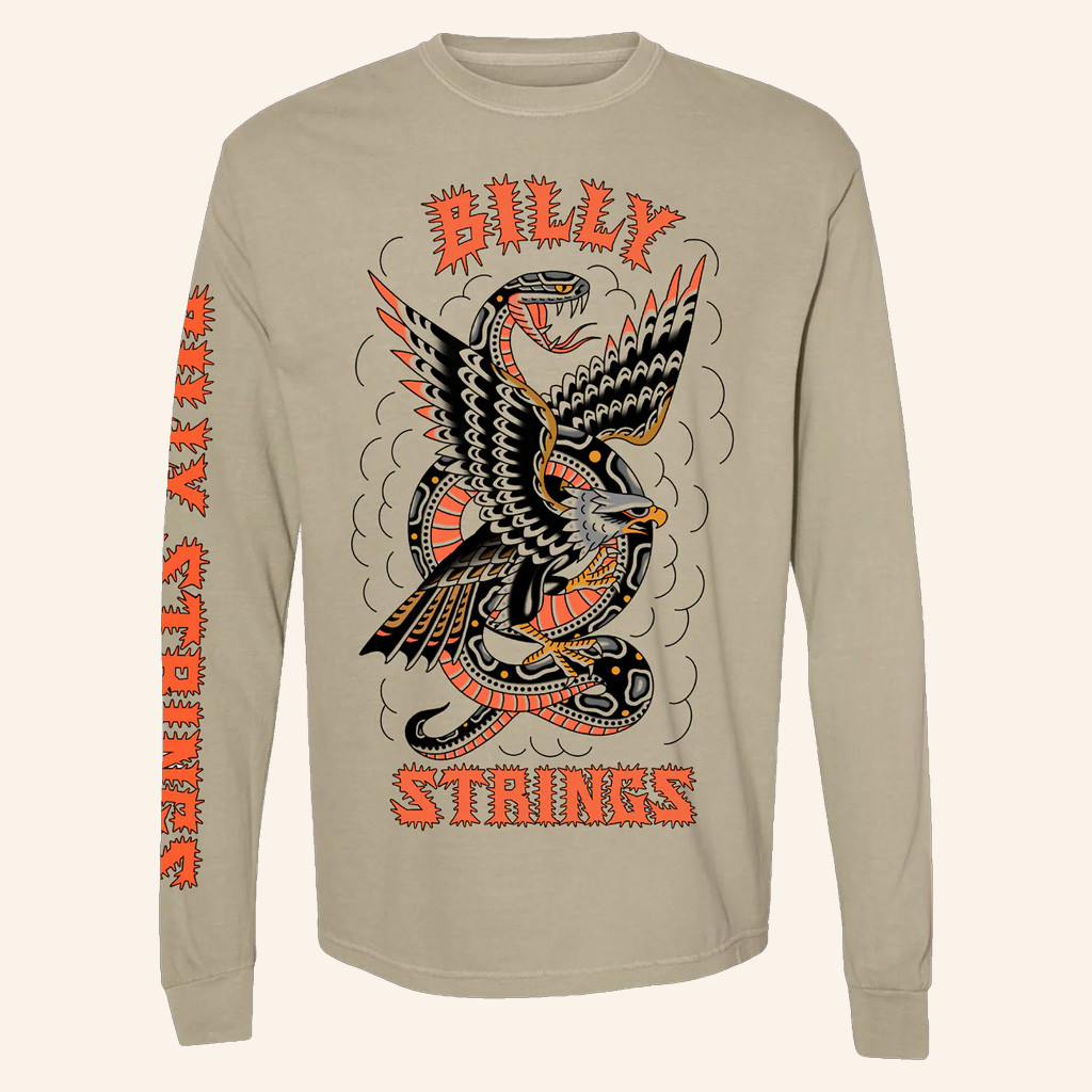 Billy Strings Merch Battle Royale Long Sleeve T-Shirt Chaz Otto Shirt Gifts For Guitarist Fans
