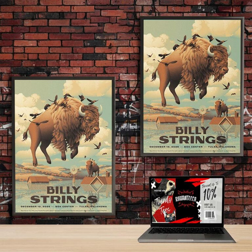 Billy Strings Merch Billy Strings Tulsa 2025 Poster Home Decor Gifts For Music Fans Billy Strings Merch Billy Strings Tulsa 2025 Poster Home Decor Gifts For Music Fans