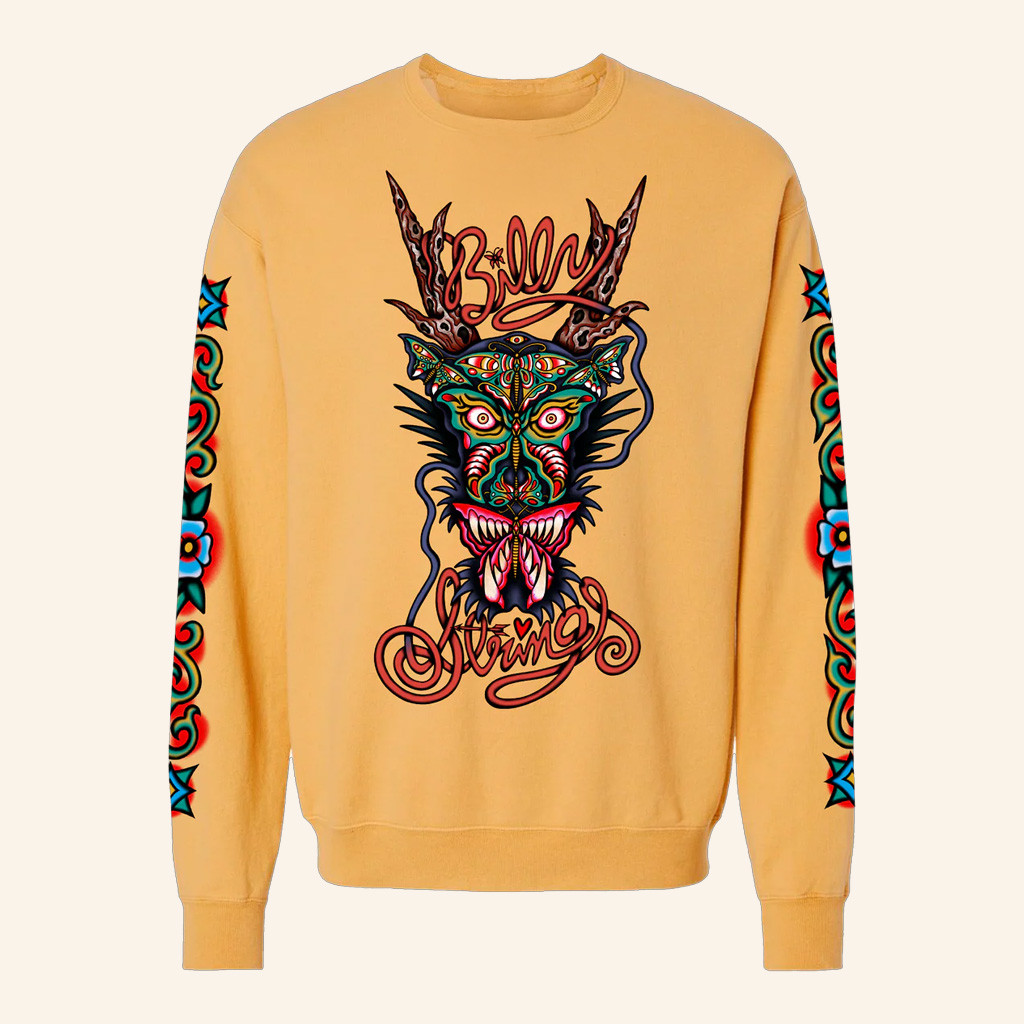 Billy Strings Merch Butterfly Dragon Sweatshirt Sean Drennen Sweatshirt Best Gifts For Him Billy Strings Merch Butterfly Dragon Sweatshirt Sean Drennen Sweatshirt Best Gifts For Him