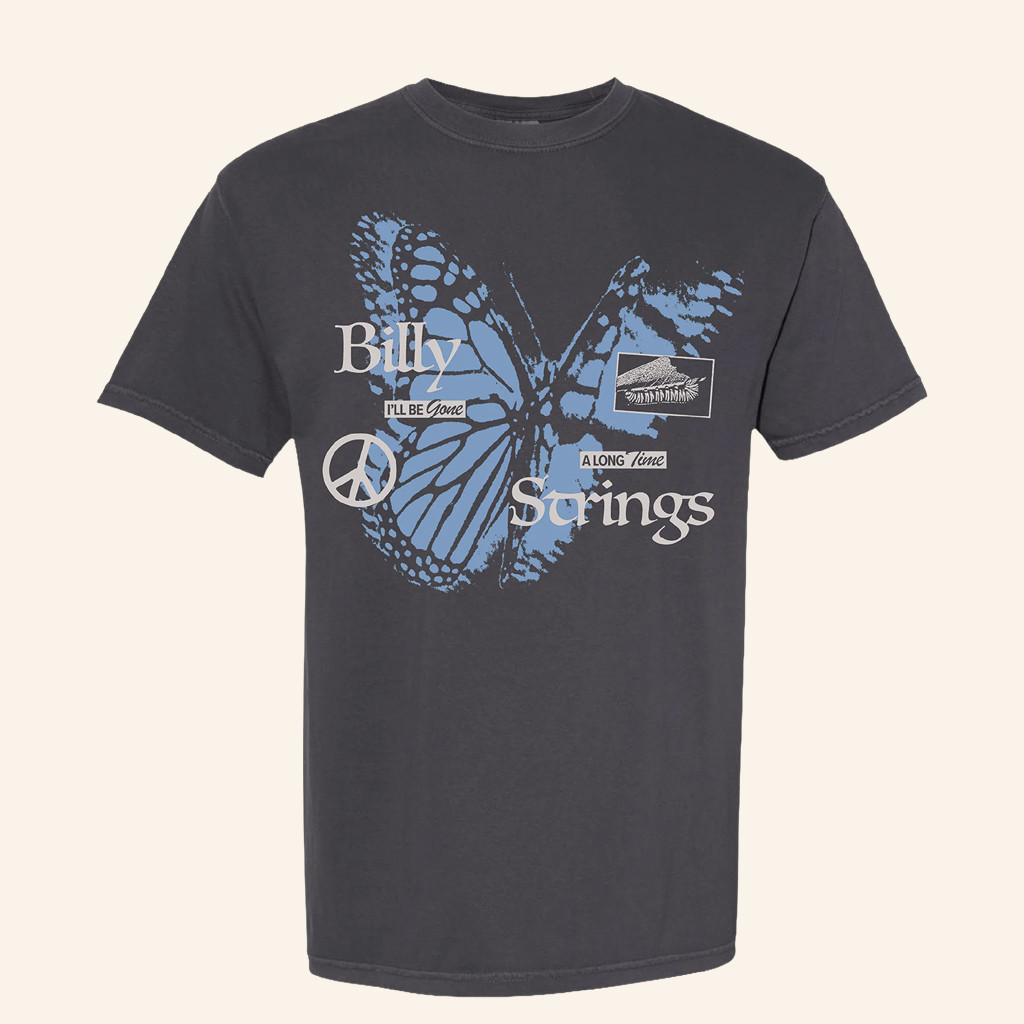 Billy Strings Merch Butterfly T-Shirt Billy Strings Shirt Christmas Gifts For Her Billy Strings Merch Butterfly T-Shirt Billy Strings Shirt Christmas Gifts For Her