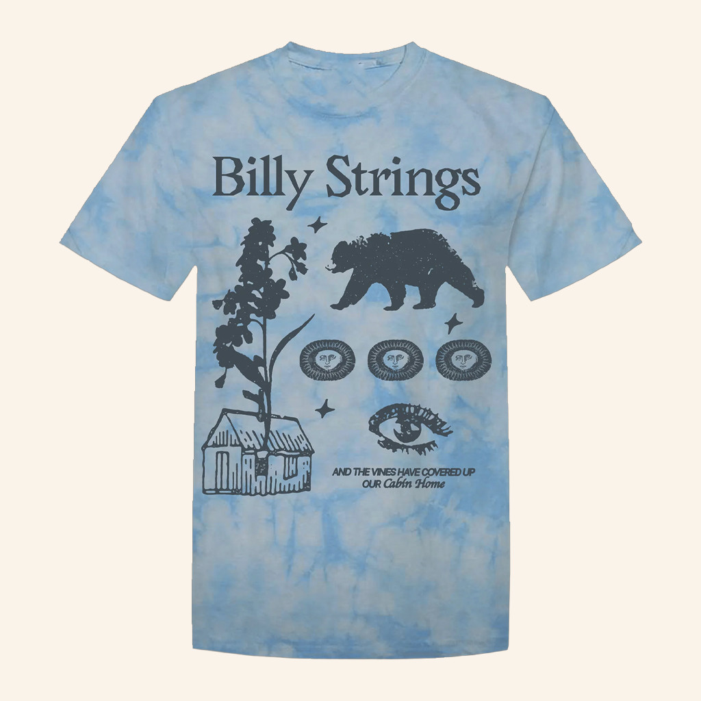 Billy Strings Merch Cabin Tie Dye Shirt Best Christmas Gifts For Him Billy Strings Merch Cabin Tie Dye Shirt Best Christmas Gifts For Him