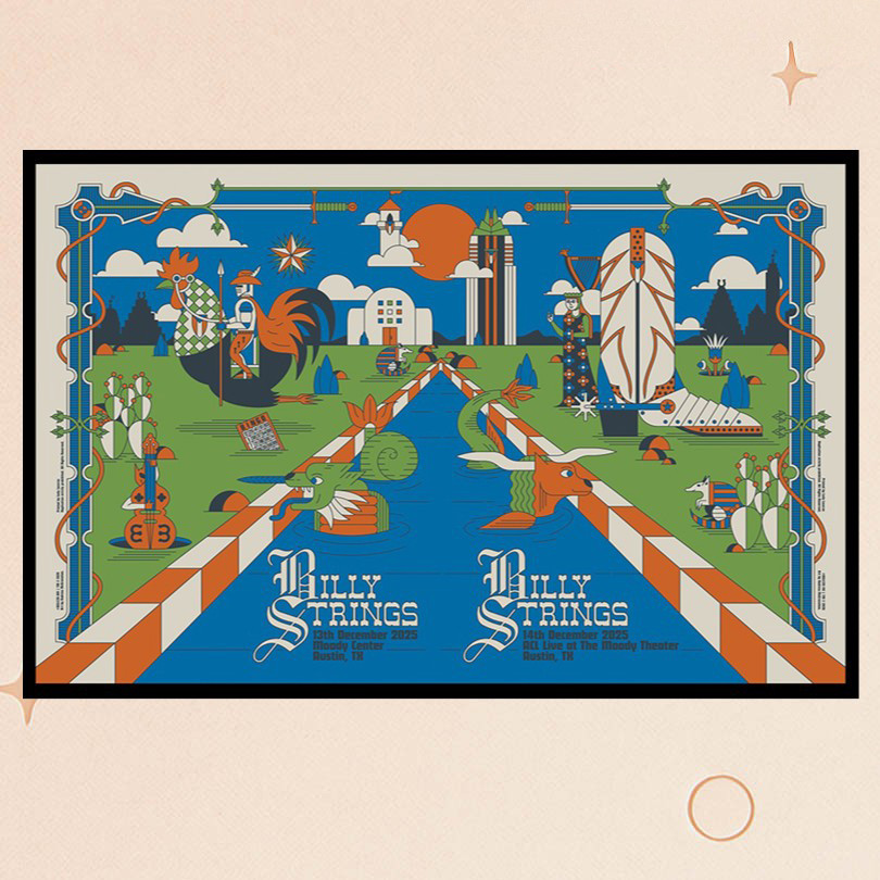 Billy Strings Merch Dec 13th 14th 2025 Austin Tour Event Poster Wall Decor Gifts For Music Fans Billy Strings Merch Dec 13th 14th 2025 Austin Tour Event Poster Wall Decor Gifts For Music Fans