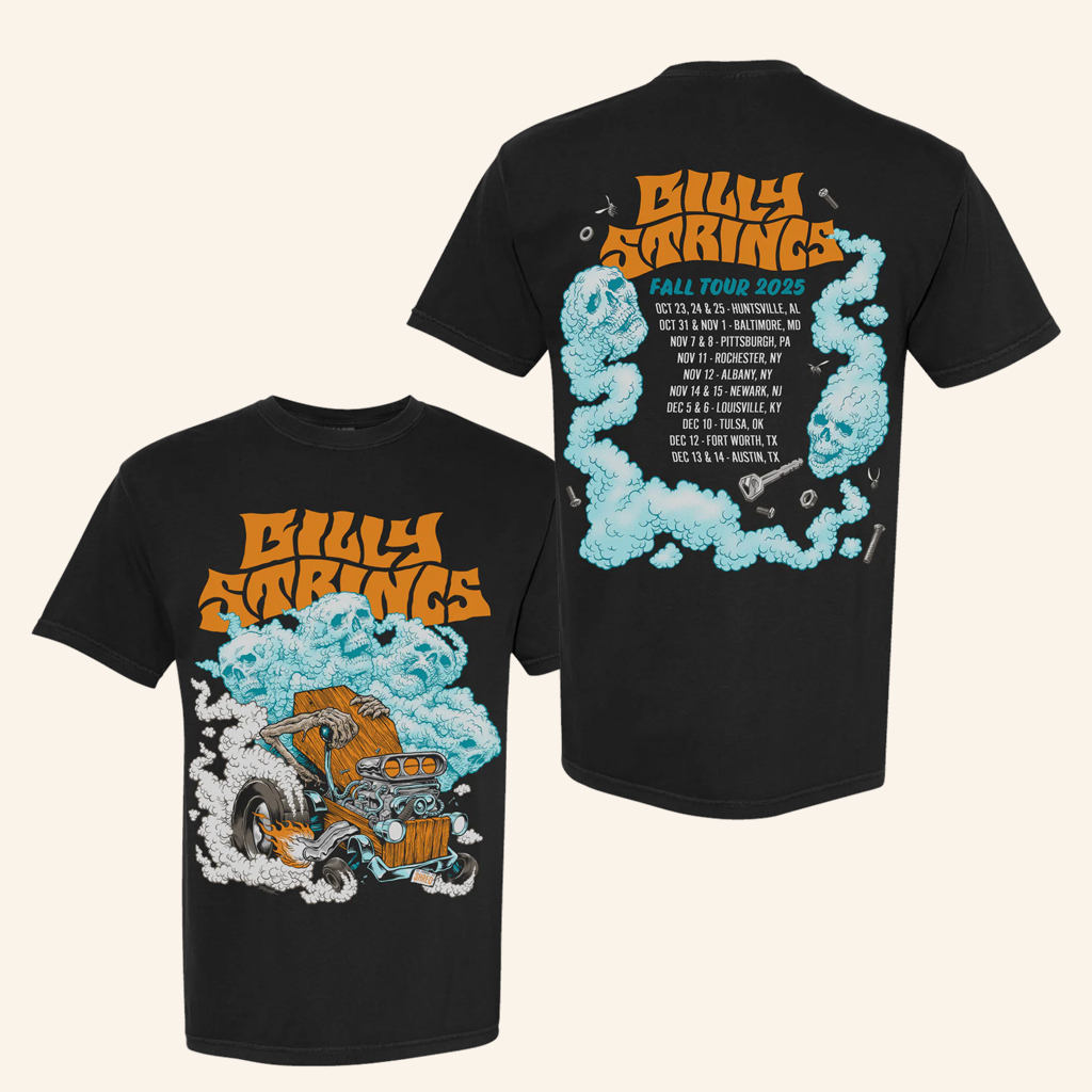 Billy Strings Merch Hot Rod Tee With Dates Shirt Christmas Gifts For Husband Billy Strings Merch Hot Rod Tee With Dates Shirt Christmas Gifts For Husband