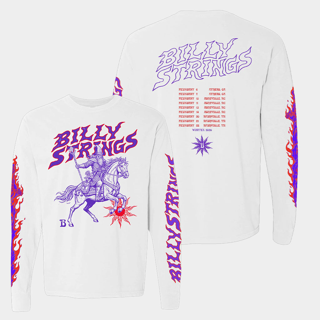Billy Strings Merch Knight's Tale Long Sleeve Shirt Billy Strings T-Shirt Gifts For Music Fans
